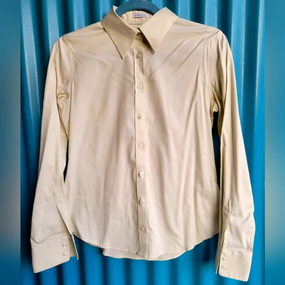 Hudson Room Classic Light Tan Dress Shirt Size 4